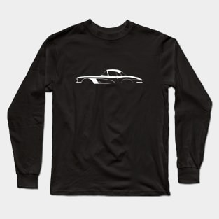 Chevrolet Corvette Hardtop (C1 1961) Silhouette Long Sleeve T-Shirt